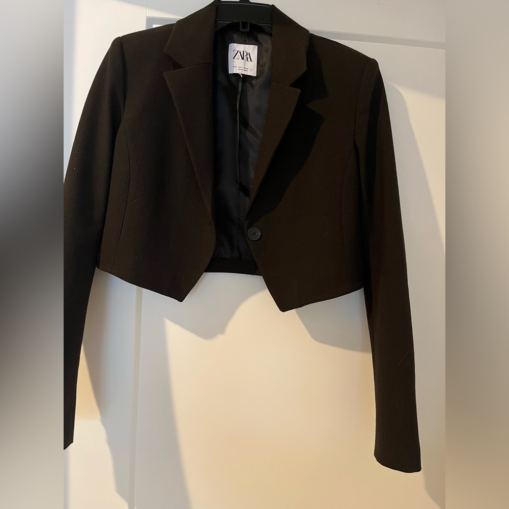Zara crop blazer